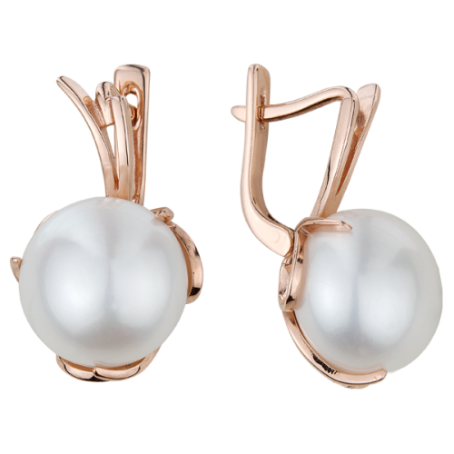 Золотые cерьги с жемчугом