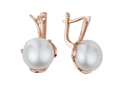 Золотые cерьги с жемчугом