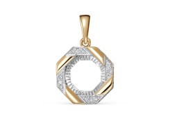 Золотая подвеска с бриллиантом