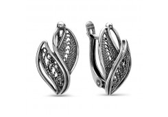Серебряные cерьги классические