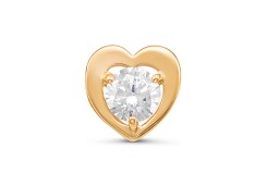 Золотая подвеска с фианитом