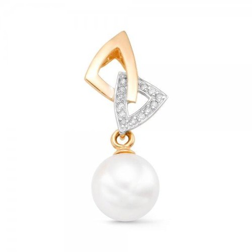 Золотая подвеска с жемчугом