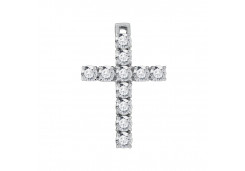 Серебряная подвеска с фианитом