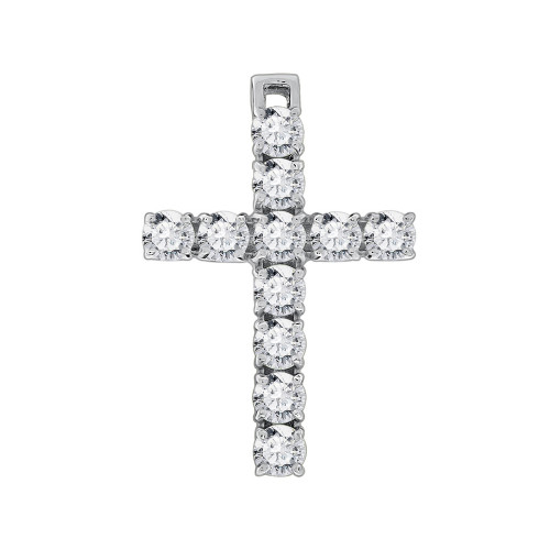 Серебряная подвеска с фианитом