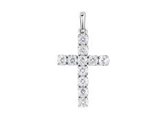 Серебряная подвеска с фианитом