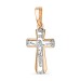 Крест из золота с бриллиантом