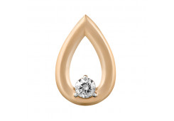 Золотая подвеска с бриллиантом