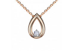 Золотая подвеска с бриллиантом