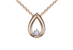 Золотая подвеска с бриллиантом