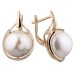 Золотые cерьги с жемчугом