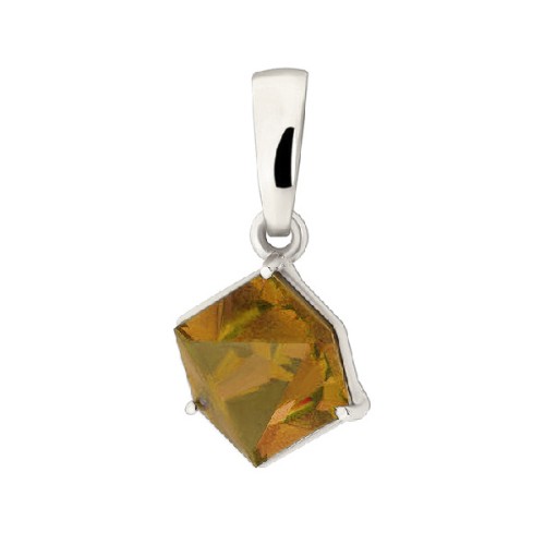 Серебряная подвеска с ситаллом