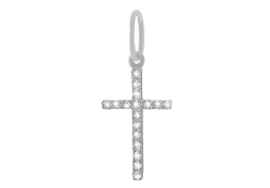 Серебряная подвеска с фианитом