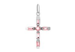 Серебряная подвеска с фианитом