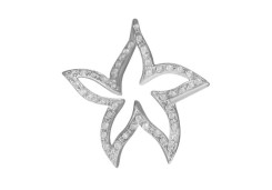 Серебряная подвеска с фианитом