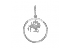 Серебряная подвеска с фианитом