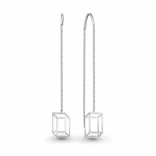 Серебряные cерьги классические