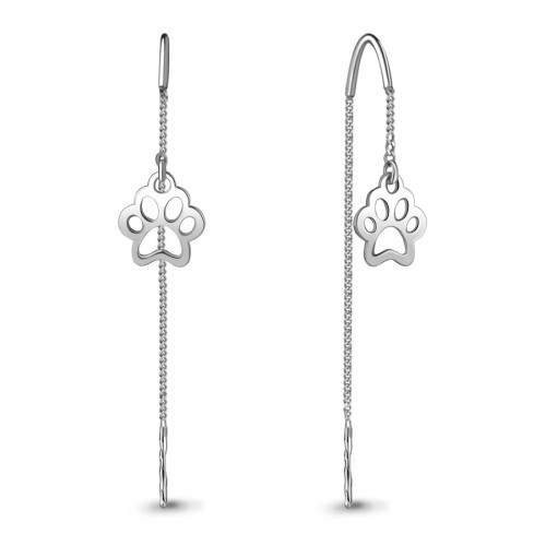 Серебряные cерьги классические