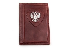 Сувенир из серебра с кожей