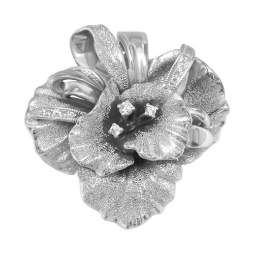 Серебряная подвеска с фианитом