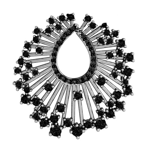 Серебряная подвеска с фианитом