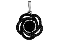 Серебряная подвеска с кварцем