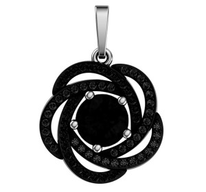 Серебряная подвеска с кварцем