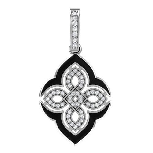 Серебряная подвеска с фианитом