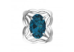 Серебряная подвеска с кварцем