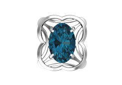 Серебряная подвеска с кварцем