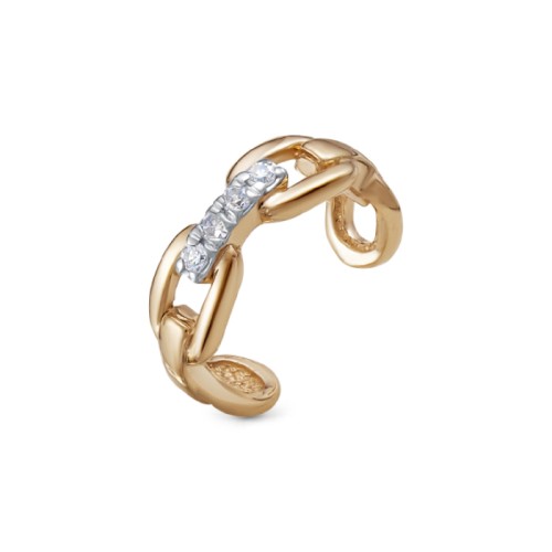 Серьга д/пирсинга из золота с бриллиантом