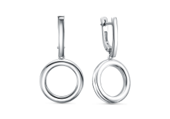 Серебряные cерьги висячие