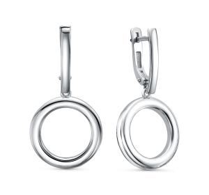 Серебряные cерьги висячие