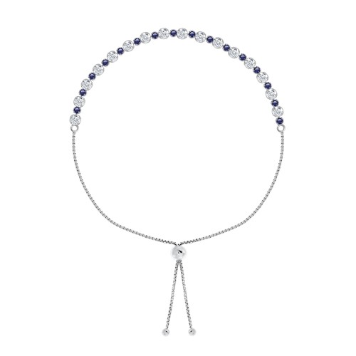 Серебряный браслет с фианитом