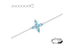 Серебряный браслет с фианитом