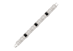 Серебряный браслет с фианитом