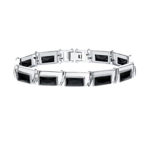 Серебряный браслет с фианитом