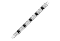 Серебряный браслет с агатом