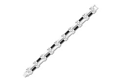 Серебряный браслет с агатом