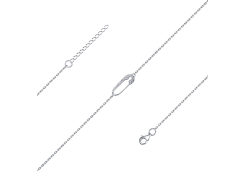 Серебряный браслет с фианитом 