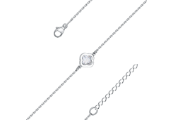 Серебряный браслет с фианитом 