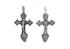 Крест из серебра с чернением