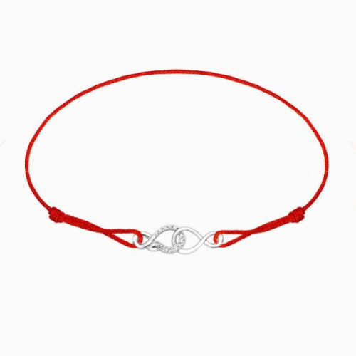 Серебряный браслет с фианитом
