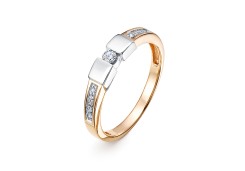 Золотое кольцо с бриллиантом