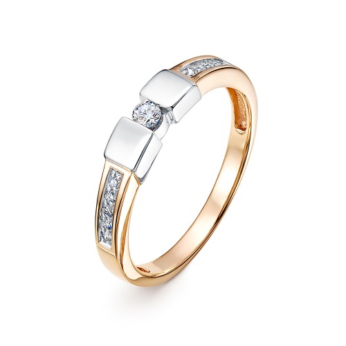 Золотое кольцо с бриллиантом