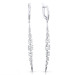 Серьги из серебра 925 пробы с фианитом