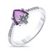 Серебряное кольцо с аметистом