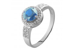 Серебряное кольцо с топазом