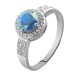 Серебряное кольцо с топазом