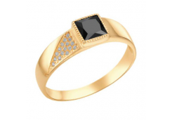 Печатка из золота со шпинелью