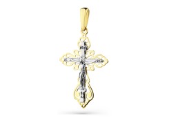 Крест из желтого золота 